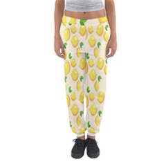 Pattern Template Lemons Yellow Women s Jogger Sweatpants by Nexatart