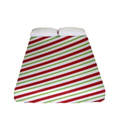 Stripes Fitted Sheet (full/ Double Size) by Nexatart