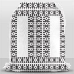 Pattern Background Texture Black Drawstring Bag (large) by Nexatart