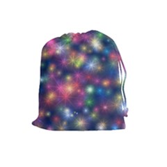 Abstract Background Graphic Design Drawstring Pouches (large)  by Nexatart