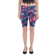 Abstract Background Graphic Design Yoga Cropped Leggings by Nexatart