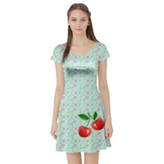 Cheeky Cherry Short Sleeve Skater Dress by tonitails