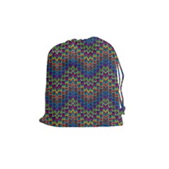 Decorative Ornamental Abstract Drawstring Pouches (medium)  by Nexatart