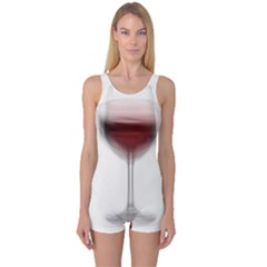Wine Glass Steve Socha One Piece Boyleg Swimsuit by WineGlassOverlay