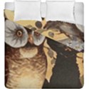 Owl And Black Cat Duvet Cover Double Side (King Size) View1