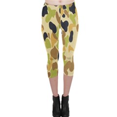 Army Camouflage Pattern Capri Leggings  by Nexatart