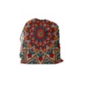 Background Metallizer Pattern Art Drawstring Pouches (Medium)  View2