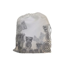 Background Retro Abstract Pattern Drawstring Pouches (large)  by Nexatart