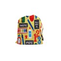 Fabric Cloth Textile Clothing Drawstring Pouches (Small)  View1