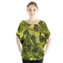 Olive Seamless Camouflage Pattern Blouse View1