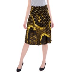 Pattern Skins Snakes Midi Beach Skirt by Nexatart