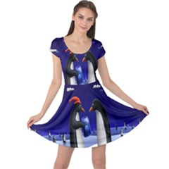 Small Gift For Xmas Christmas Cap Sleeve Dresses by Nexatart