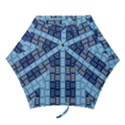 Textile Structure Texture Grid Mini Folding Umbrellas View1