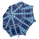 Textile Structure Texture Grid Hook Handle Umbrellas (Large) View2