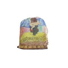 Lunacy Of Spirit Drawstring Pouches (small)  by artsystorebytandeep