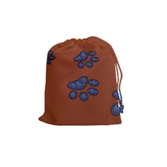 Footprints Paw Animal Track Foot Drawstring Pouches (medium)  by Amaryn4rt