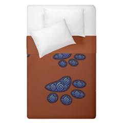 Footprints Paw Animal Track Foot Duvet Cover Double Side (single Size) by Amaryn4rt
