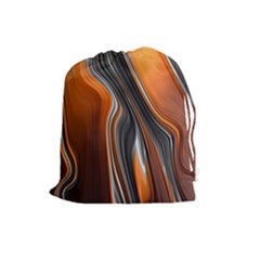 Fractal Structure Mathematic Drawstring Pouches (large)  by Amaryn4rt