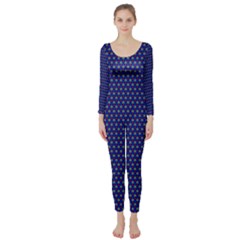 Fractal Art Honeycomb Mathematics Long Sleeve Catsuit by Amaryn4rt