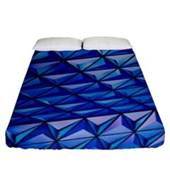 Lines Geometry Architecture Texture Fitted Sheet (queen Size) by Amaryn4rt