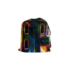 Architecture City Homes Window Drawstring Pouches (small)  by Amaryn4rt