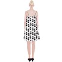 Cat Seamless Animal Pattern Spaghetti Strap Velvet Dress View2