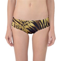 Stripes Tiger Pattern Safari Animal Print Classic Bikini Bottoms by Amaryn4rt