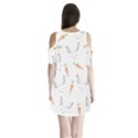 Rabbit Carrot Pattern Weft Step Shoulder Cutout Velvet  One Piece View2