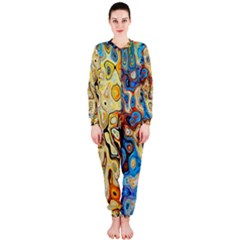 Background Structure Absstrakt Color Texture Onepiece Jumpsuit (ladies)  by Amaryn4rt