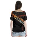 Highway Night Lighthouse Car Fast Flutter Sleeve Top View2
