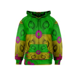 Roses Of Pure Love Kids  Zipper Hoodie by pepitasart