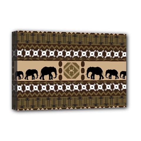 African Vector Patterns  Deluxe Canvas 18  X 12   by Amaryn4rt