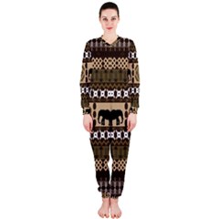 African Vector Patterns  Onepiece Jumpsuit (ladies)  by Amaryn4rt