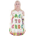 Back To School Velvet Long Sleeve Shoulder Cutout Dress View1