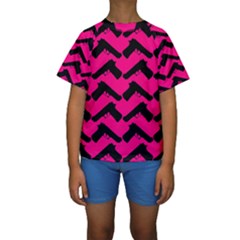 Pink Gun Kids  Short Sleeve Swimwear by boho