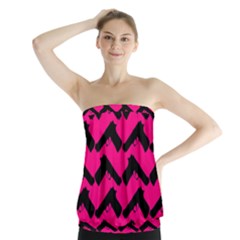 Pink Gun Strapless Top by boho