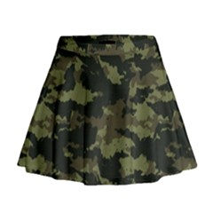 Camo Pattern Mini Flare Skirt by Simbadda