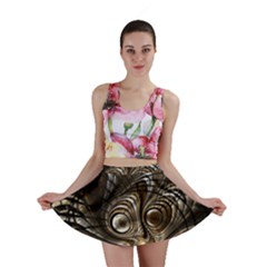 Fractal Art Texture Neuron Chaos Fracture Broken Synapse Mini Skirt by Simbadda