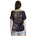 Fractal Patterns Dark Circles Flutter Sleeve Top View2
