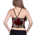 Canada flag Spaghetti Strap Bra Top View2