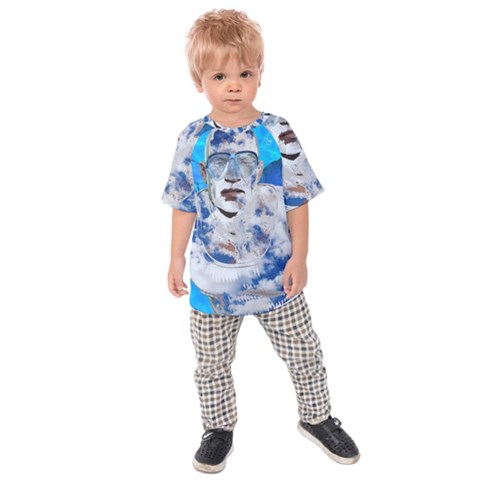 Swimming Angel Kids  Raglan Tee by Valentinaart