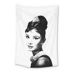 Audrey Hepburn Small Tapestry by Valentinaart