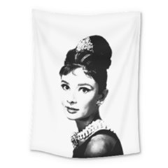 Audrey Hepburn Medium Tapestry by Valentinaart