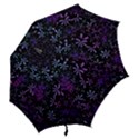 Retro Flower Pattern Design Batik Hook Handle Umbrellas (Medium) View2