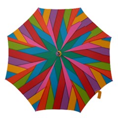 Colorful Lines Pattern Hook Handle Umbrellas (large) by Simbadda