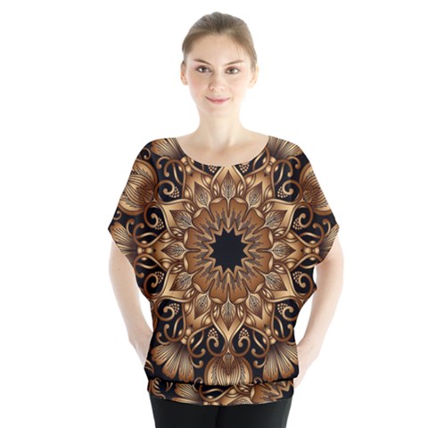3d Fractal Art Blouse by Simbadda