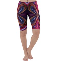 3d Abstract Ring Cropped Leggings  by Simbadda
