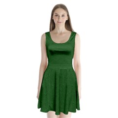 Texture Green Rush Easter Split Back Mini Dress  by Simbadda