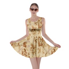 Patterns Flowers Petals Shape Background Skater Dress by Simbadda