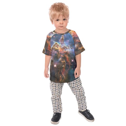 Pillar And Jets Kids  Raglan Tee by SpaceShop